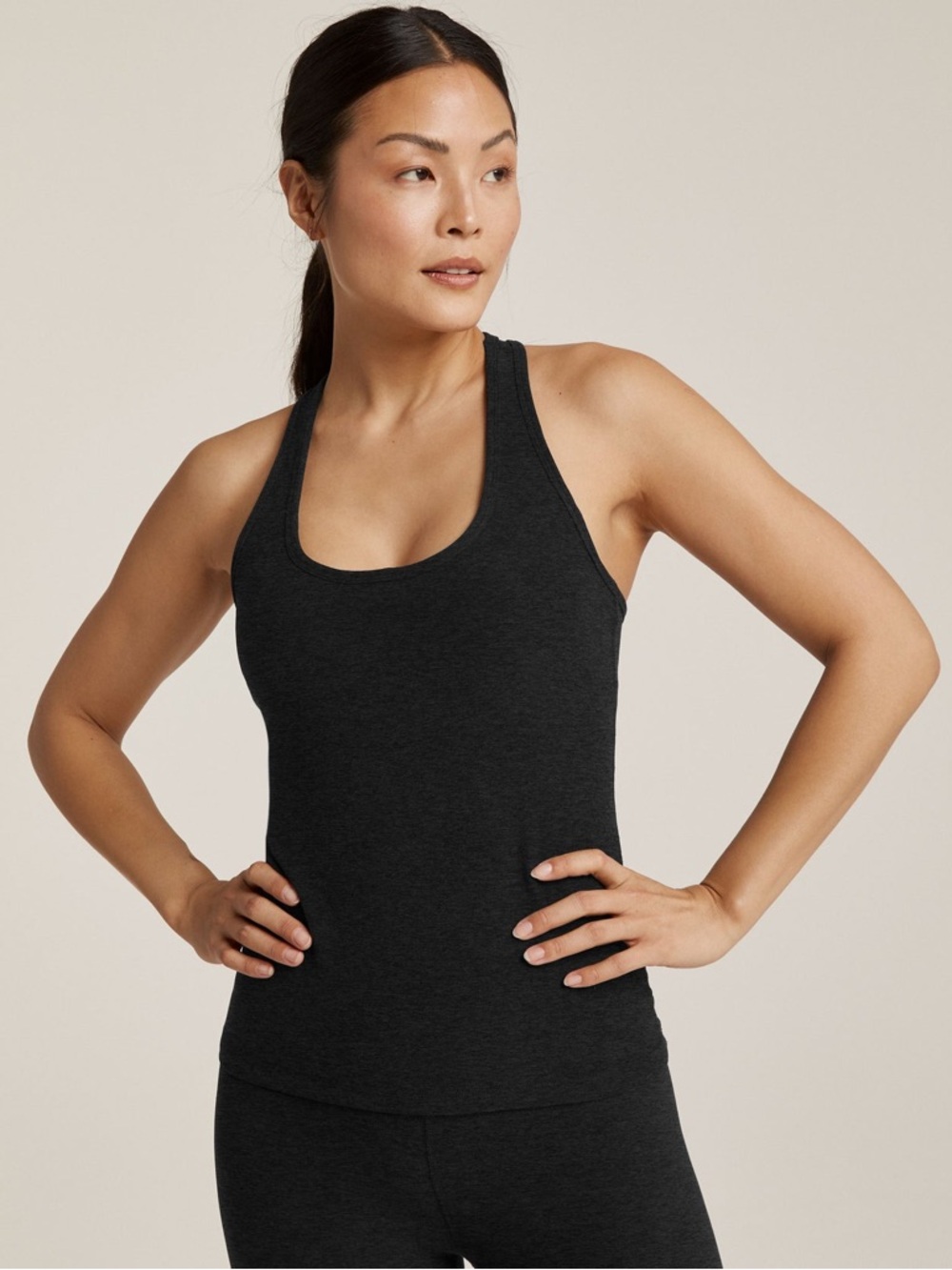 NWT Beyond Yoga Spacedye Step Up Racerback Tank in Darkest Night